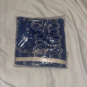 Madewell Royal Blue Fabric with White Embroidery NWT
